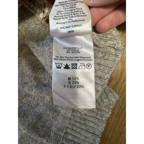 Eddie Bauer XXL Aztec Wool Blend Toggle Cardigan Sweater Cozy Country City VTG - Picture 12 of 15